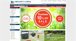 Desktop Screenshot of ingroundfencestore.com